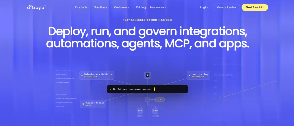 Tray.ai main page