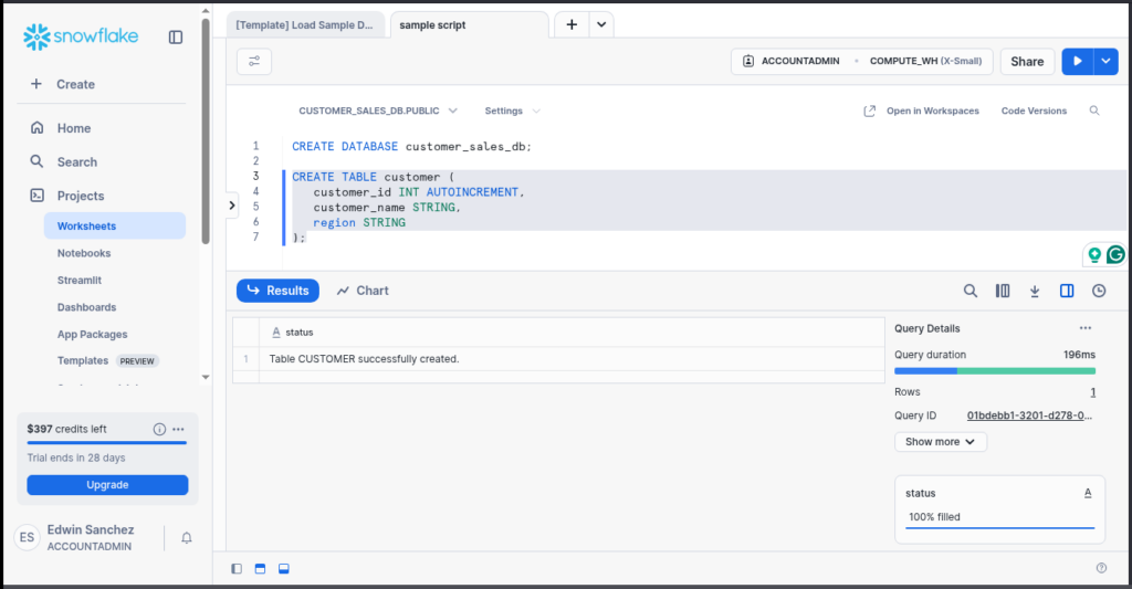 using python variables with sql: snowflake basics -... Snowflake SQL: The Ultimate Guide with Examples