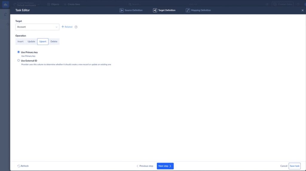 Configure Data Mapping