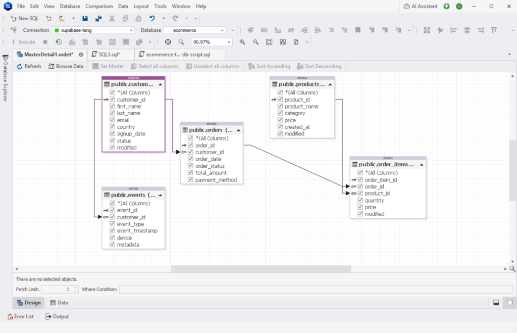 PostgreSQL sample
