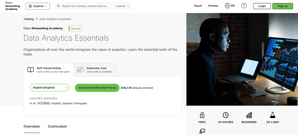 Cisco Networking Academy: Data Analytics Essentials