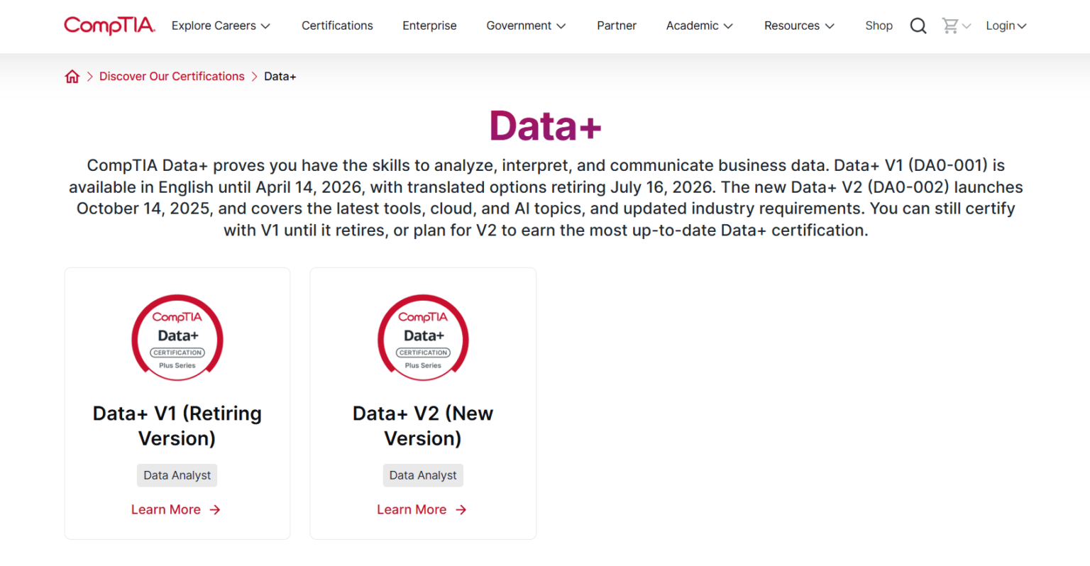 Comptia Data Analysis 6 Best Data Analytics Certifications for 2026