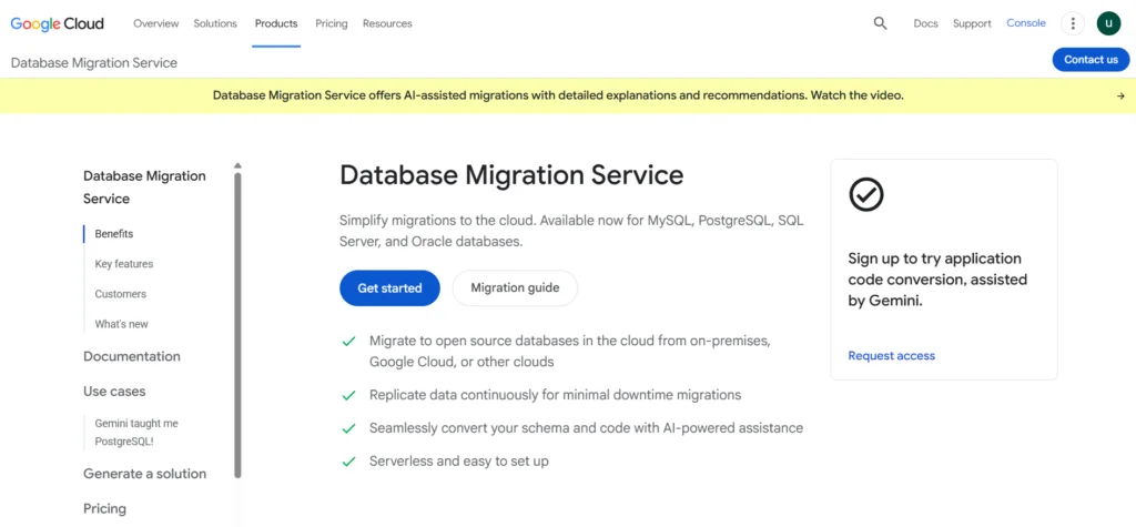 Database Migration Service on Google Cloud