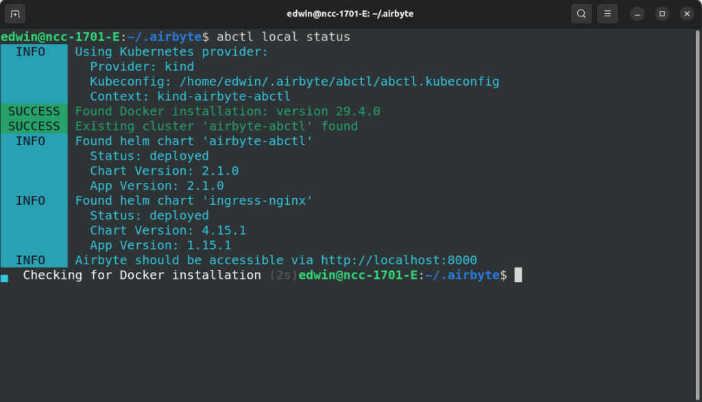 Airbyte installation