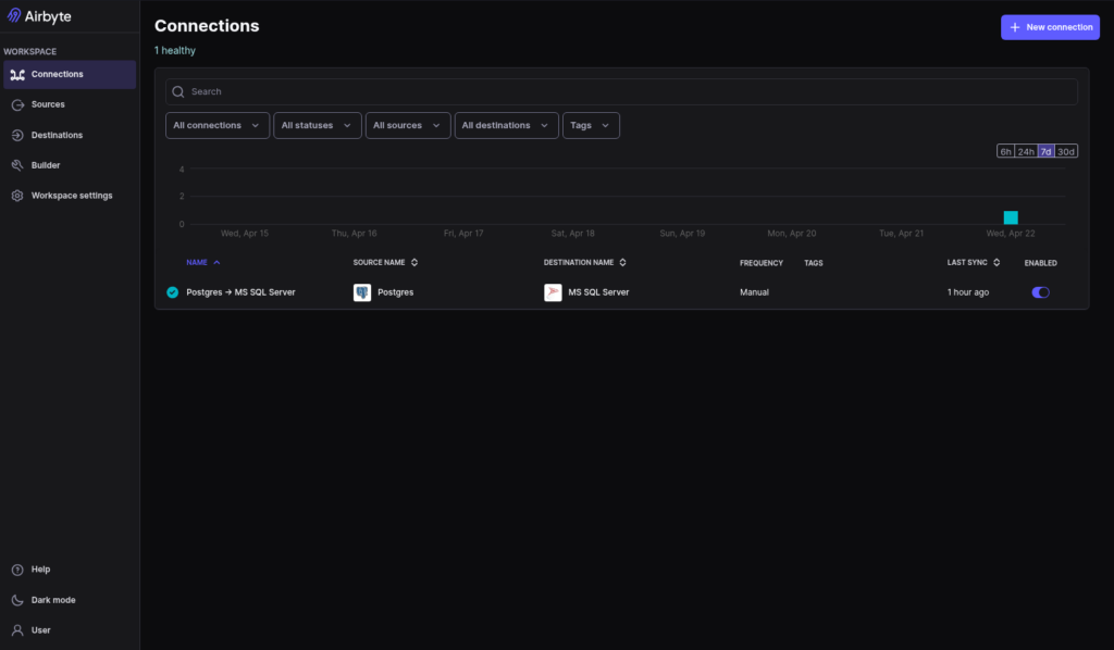 Airbyte connections