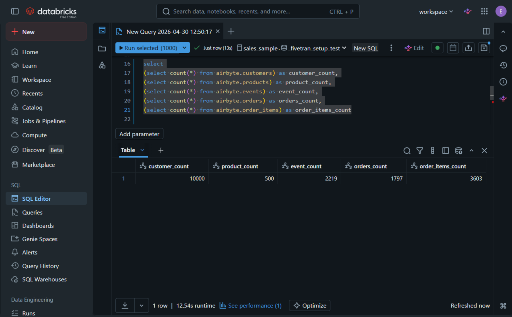 Databricks query data