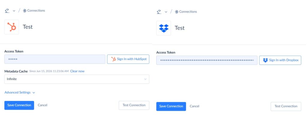 New HubSpot and Dropbox Connections in Skyvia
