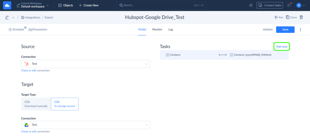 HubSpot to Google Drive integration
