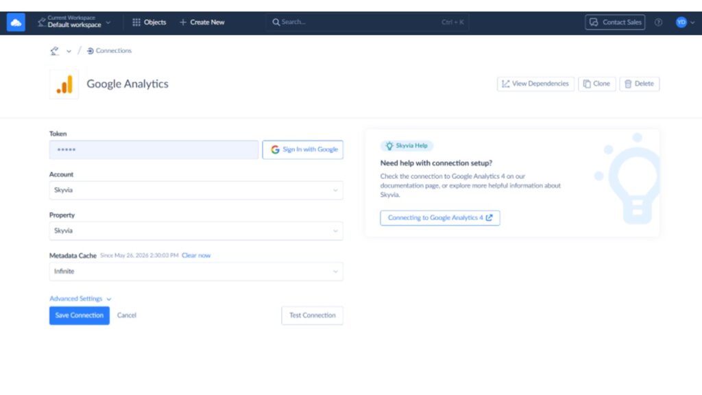 Google Analytics 4 connector by Skyvia