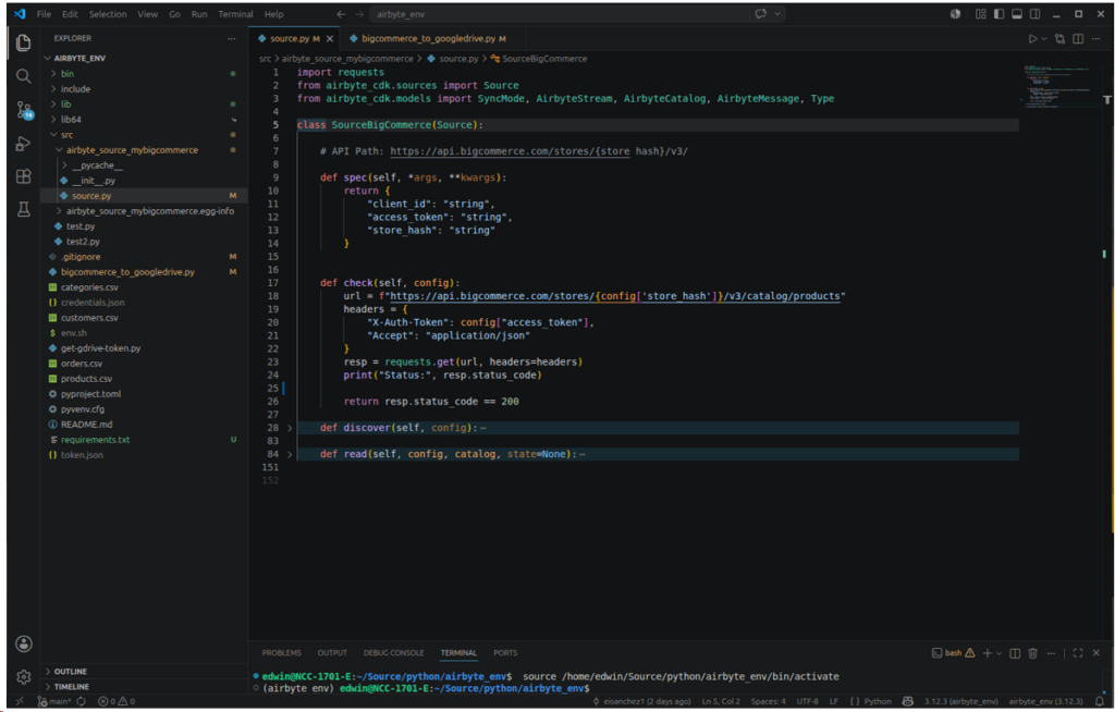 spec and check inside Visual Studio Code