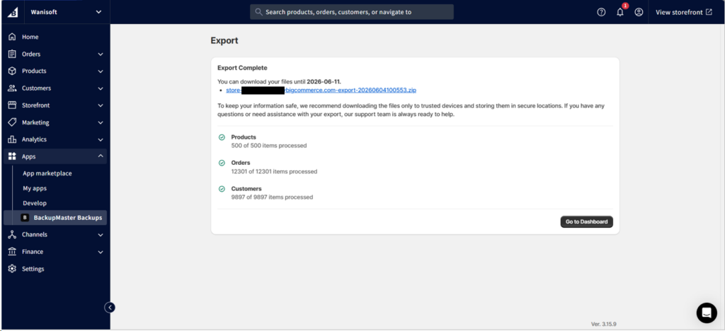 BackupMaster Export to Google Drive