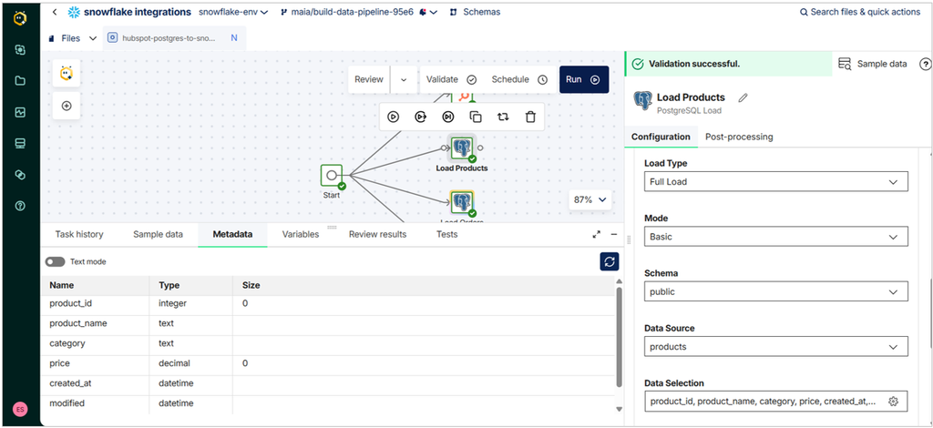 Matillion pipeline setup: JDBC to connect to PostgreSQL