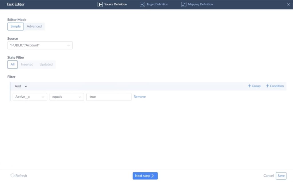 How to define a source for Import in Skyvia Source definition in Skyvia