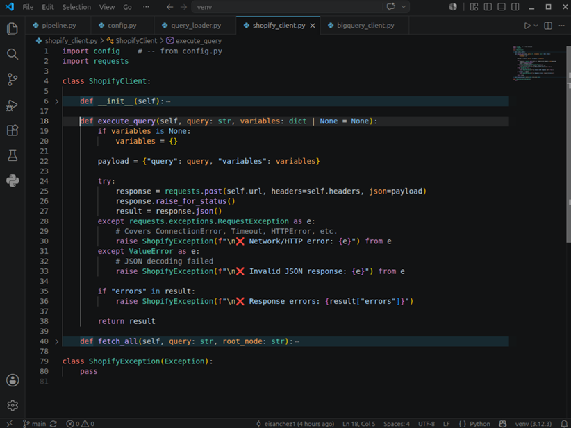 an execute_query method