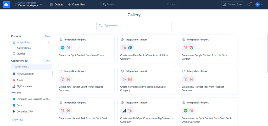 Skyvia Integrations Gallery