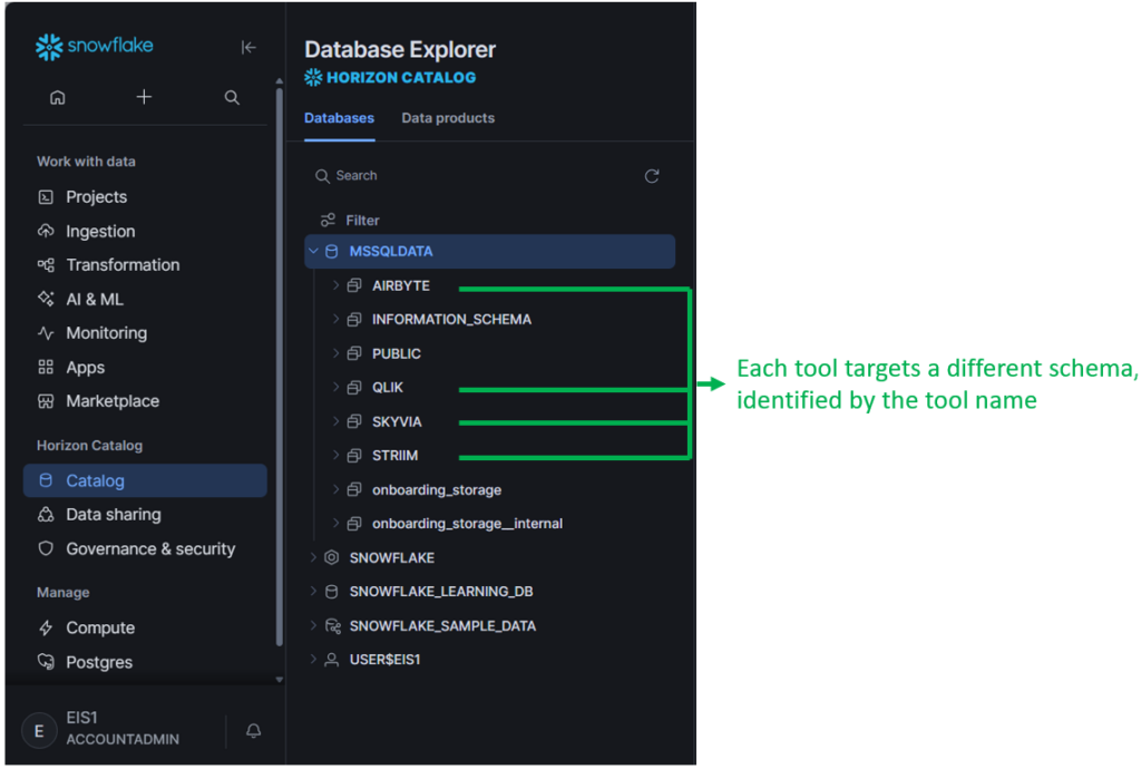 Snowflake Database Structure
