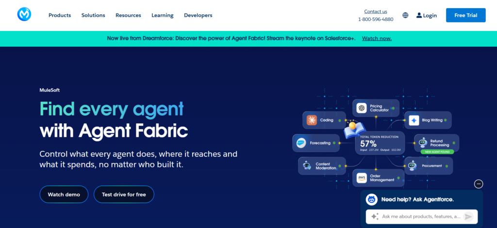MuleSoft main page