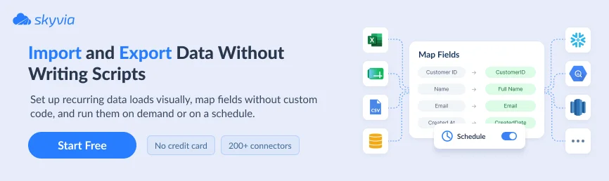 Data loader csv to sql top option 1
