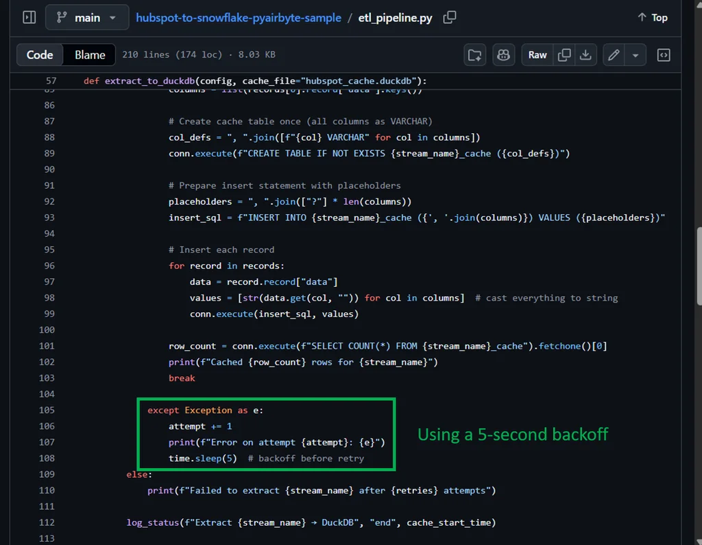 HubSpot backoff in Python