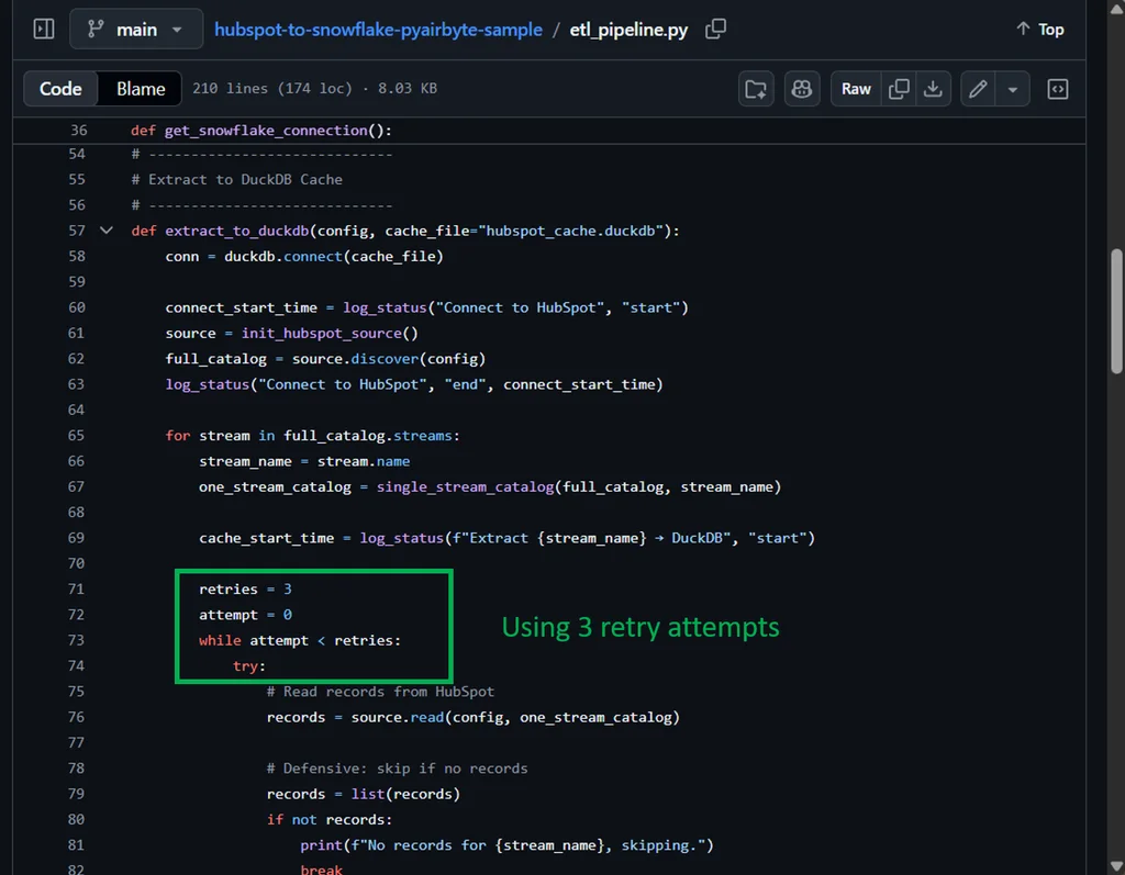 HubSpot retries in Python