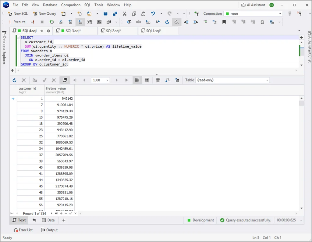 Skyvia ETL pipeline transformation results