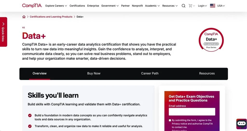 CompTIA Data+