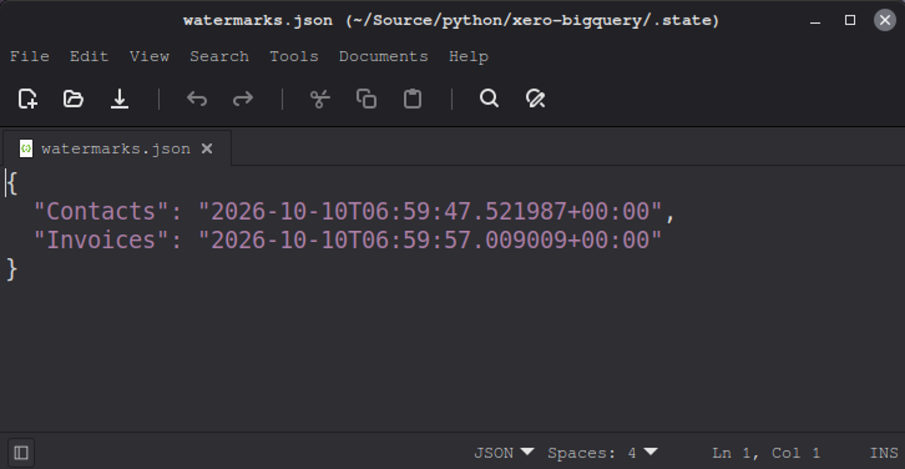 A sample watermark file in one of the Xero to BigQuery custom code tests.