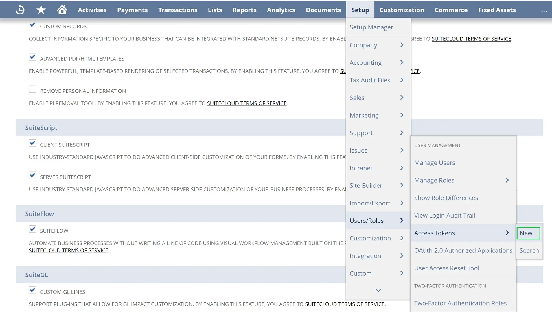 How to Create an Access Token in NetSuite