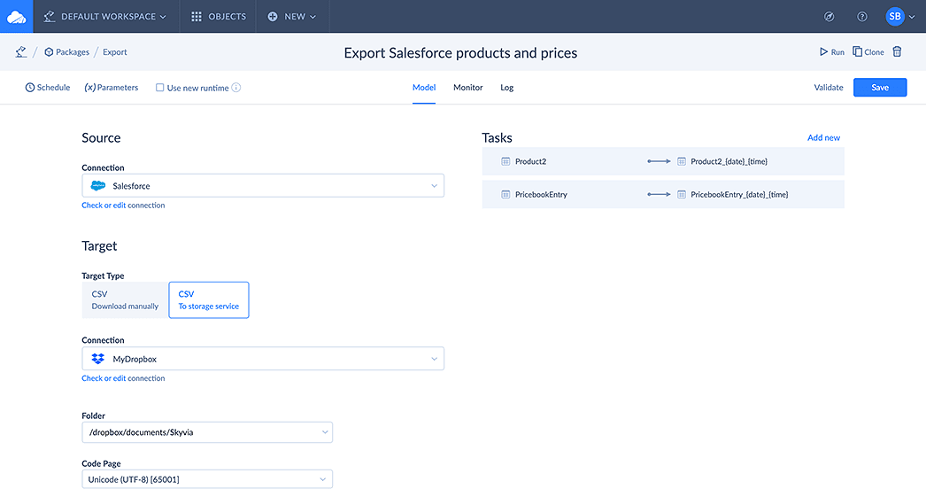 Data export