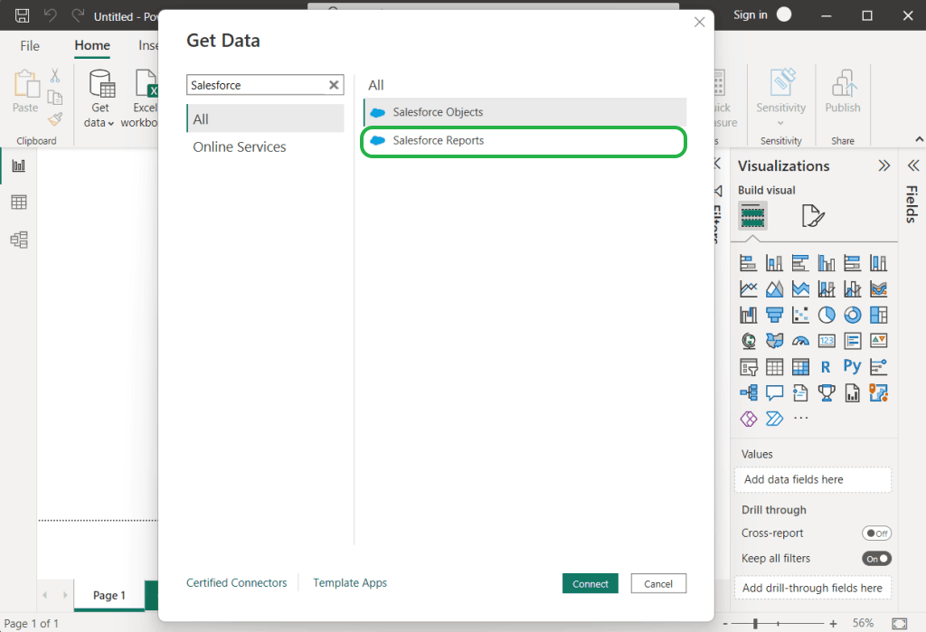 Power BI Salesforce Reports Connector