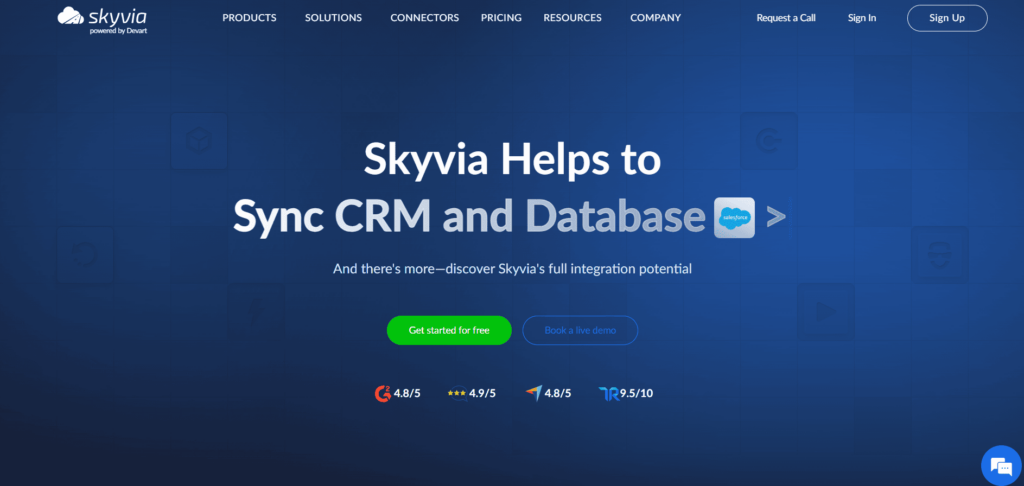 Skyvia Homepage