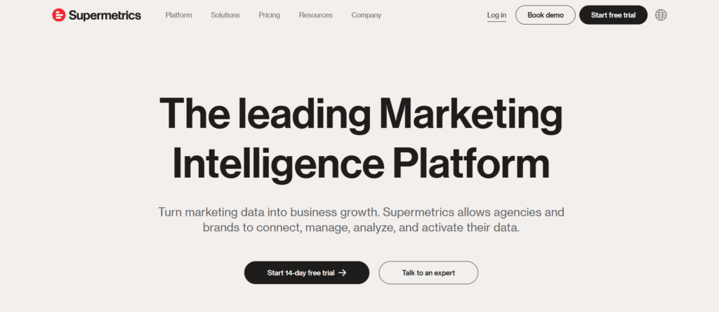 Supermetrics Home Page