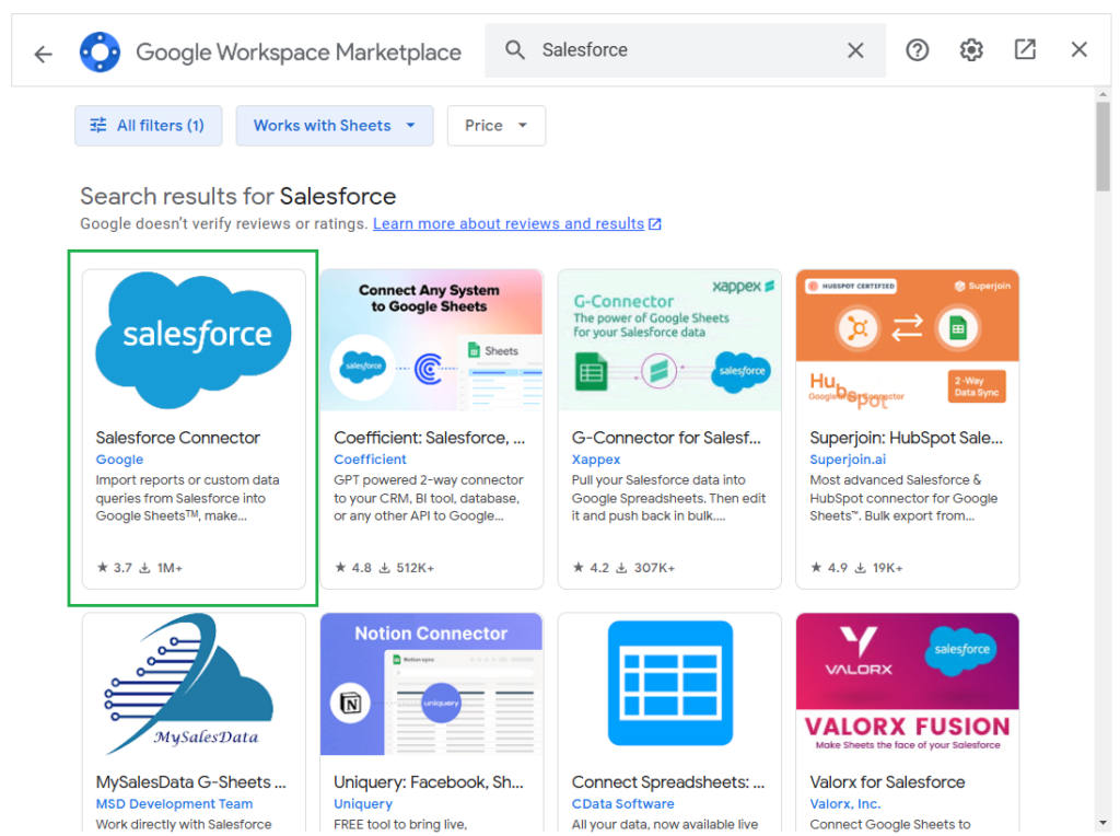 Google Workspace Marketplace